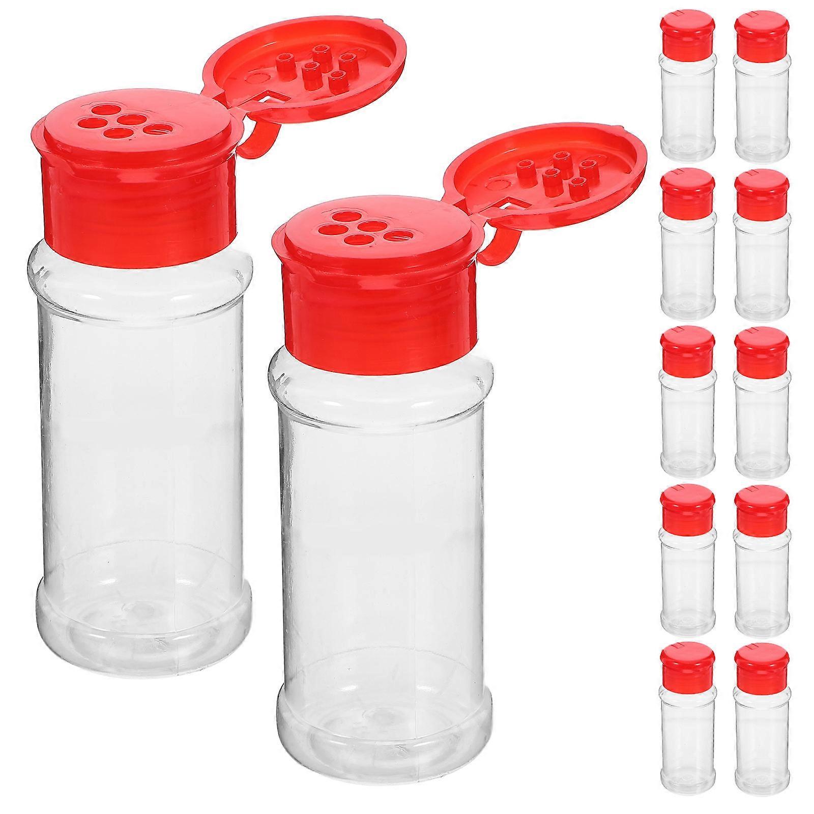 Salt Shakers Kitchen Condiment Bottles for Storage 12Pcs Set