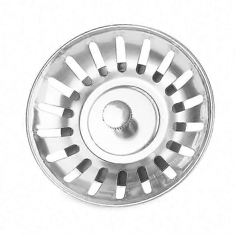 Steel Replacement Kitchen Sink Drain Waste Plug Strainer 80mm