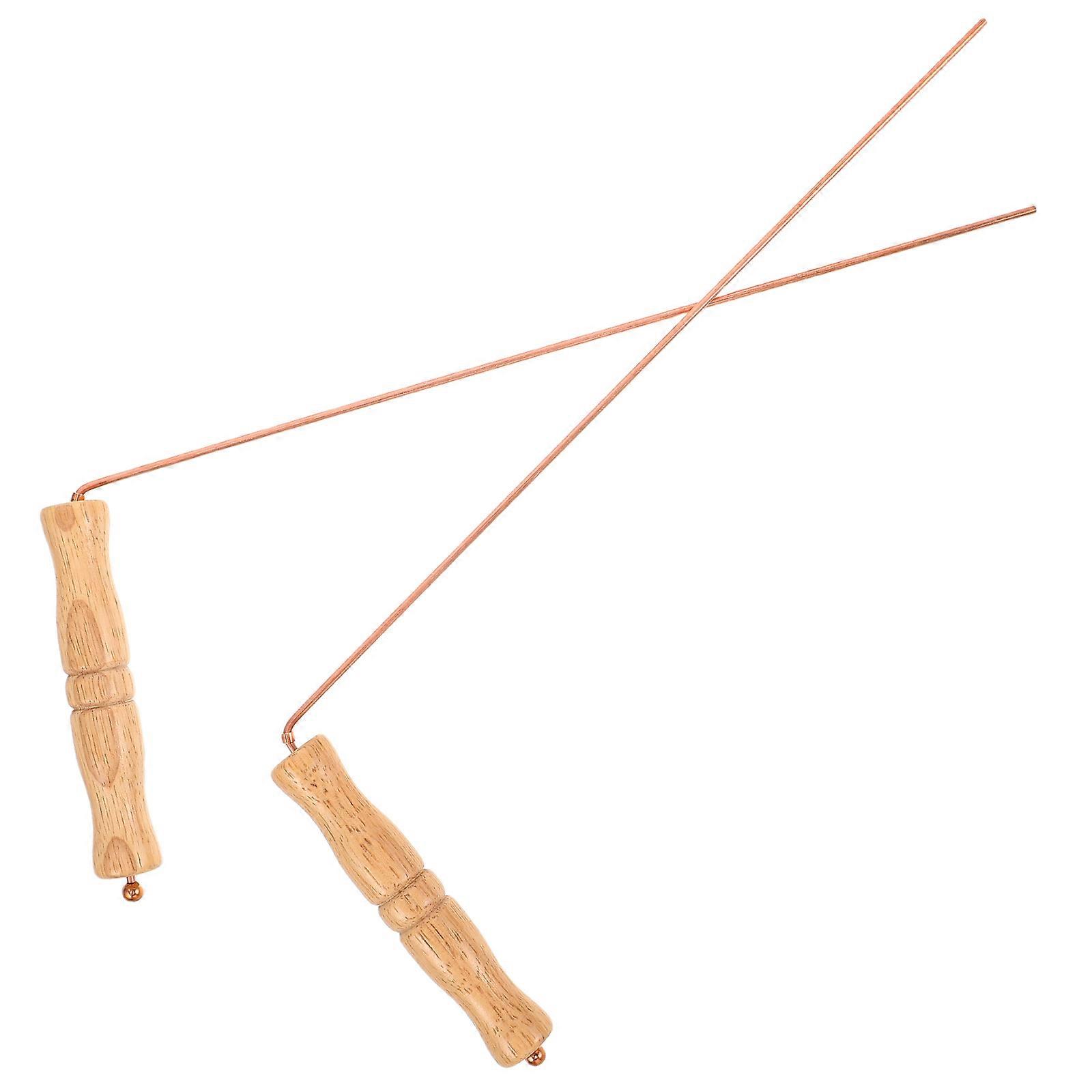 Tinned Copper Rods Ghost Hunting Tools Accurate Target Detection Explorers Golden 2Pcs