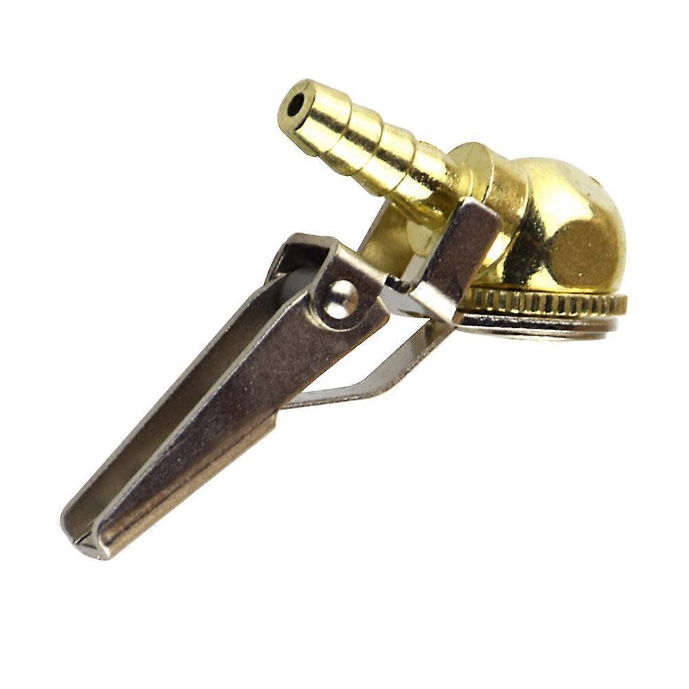 Pure Copper Chuck Type Air Nozzle Connector Adapter for Tyre Use Golden
