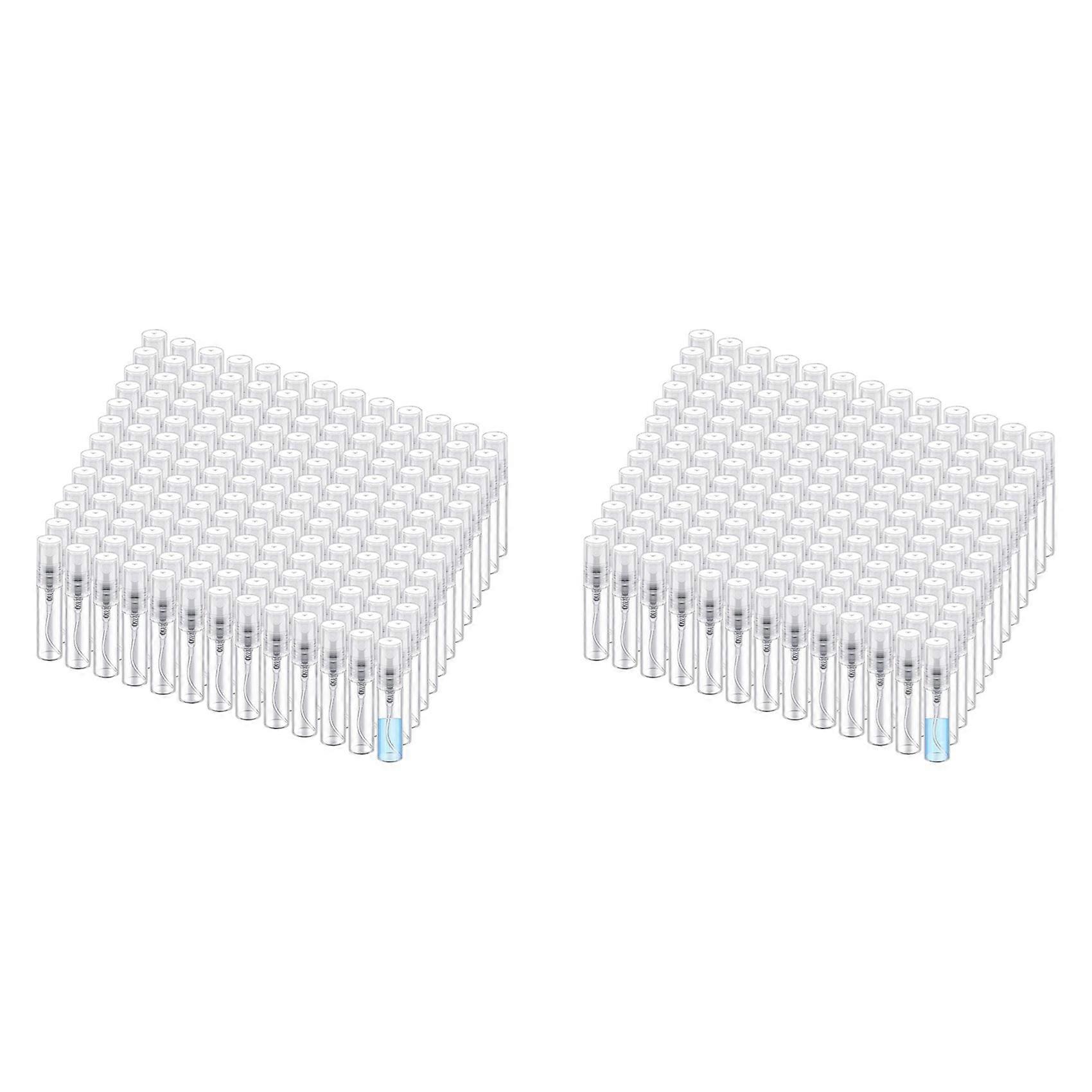 400 Pcs Mini Spray Bottles Clear Plastic Perfume Bottles Refillable Fine Mist Perfume Atomizer (5Ml)