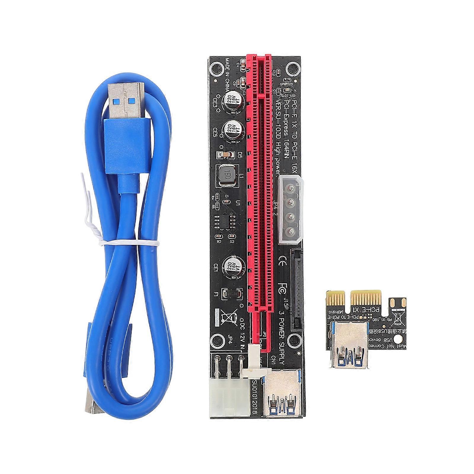 Pcie Cable Extension for GPU Mining Enhanced Stability with Power Cable 4Pcs Set