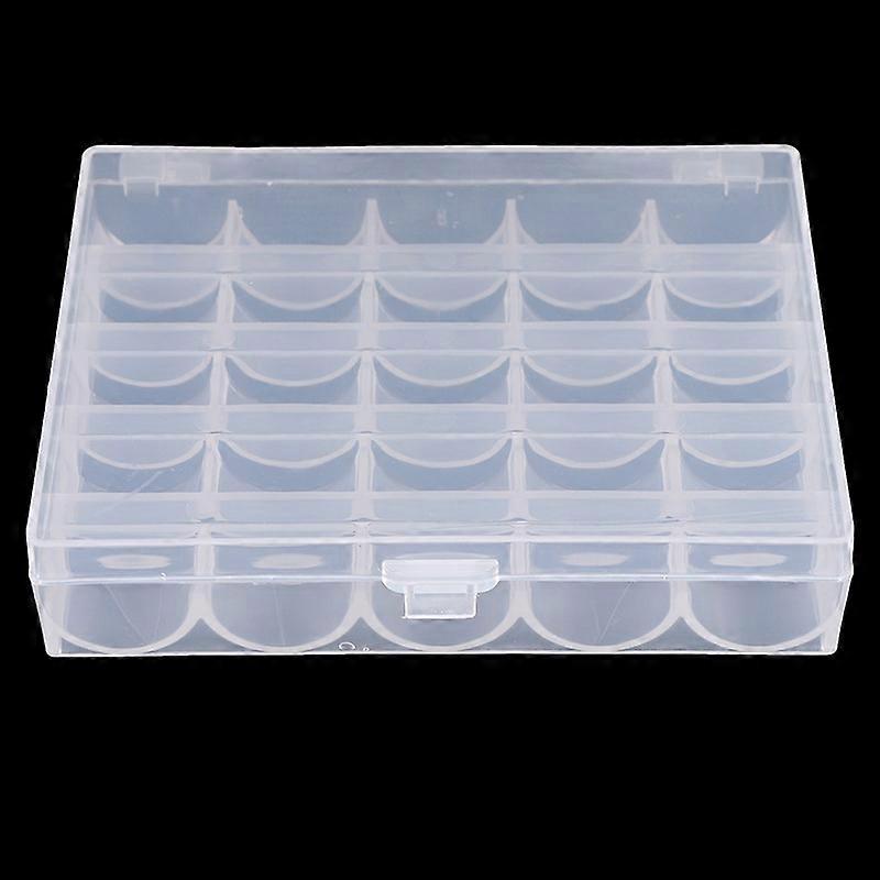 1PC 25/36 Spools Bobbins Sewing Machine Plastic  Empty Bobbin Case Organizer Storage Box Sewing Accessories Tools Organizer