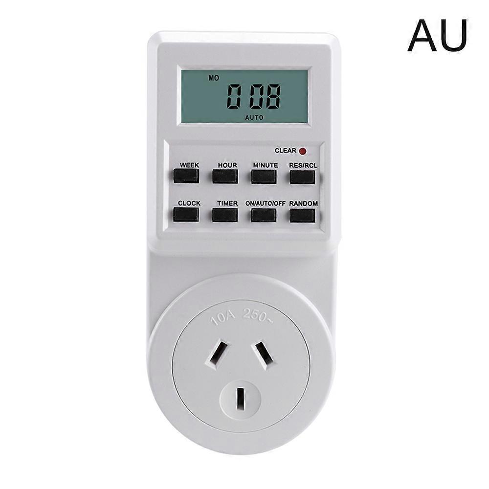 Digital Timer Switch Outlet Electronic Kitchen Timer Outlet 12/24 Hour Cycle Programmable Timer Outlet Time Setting Days Setting