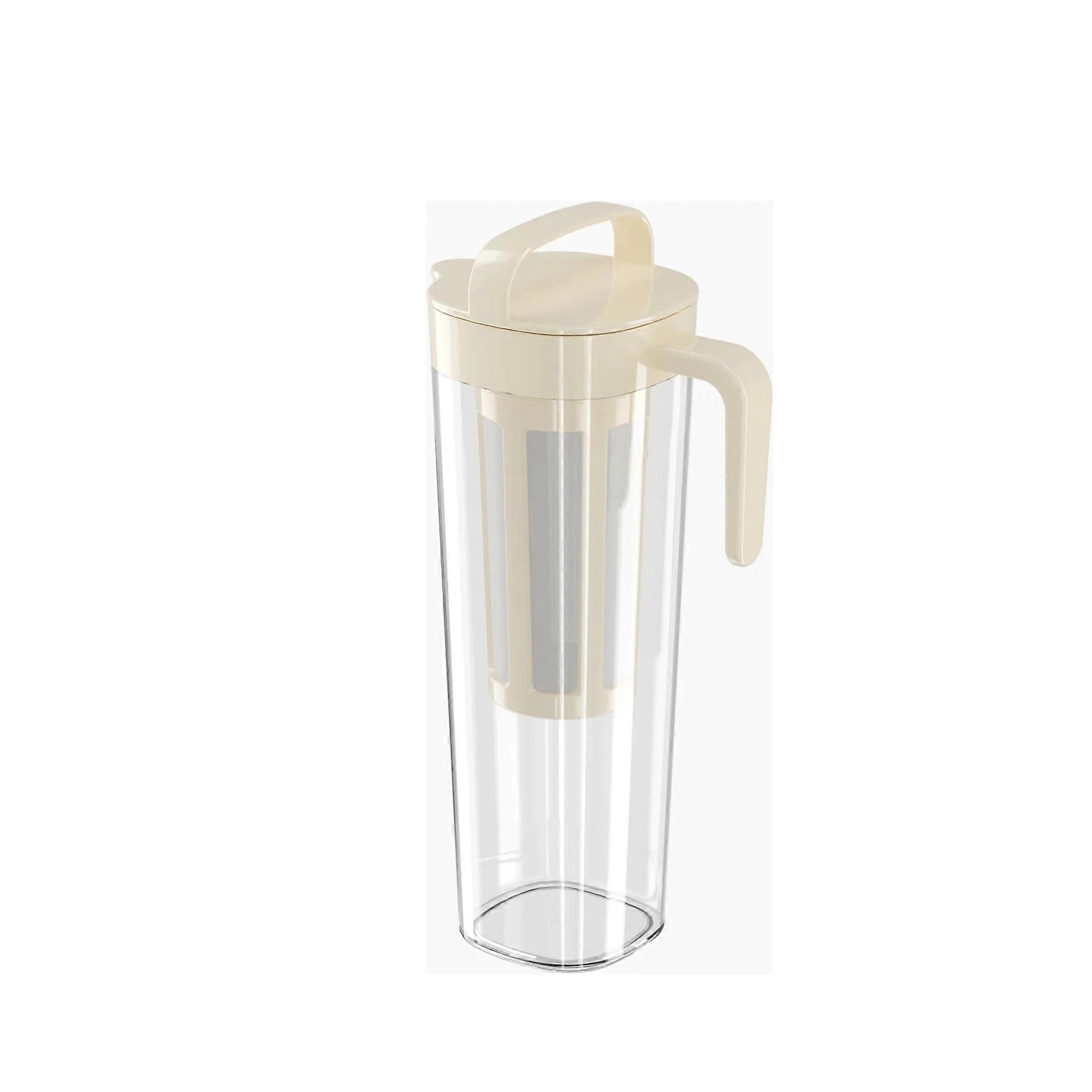 Glass Water Pitcher 1100ml Heat Resistant with Lid and Handle for Tea Coffee Juice Set
