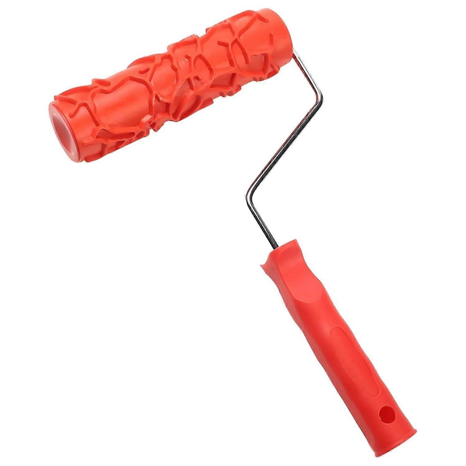 7 Inch Brick Pattern Paint Roller for Walls, Embossing Texture Rubber Roller for DIY Wall Decoration