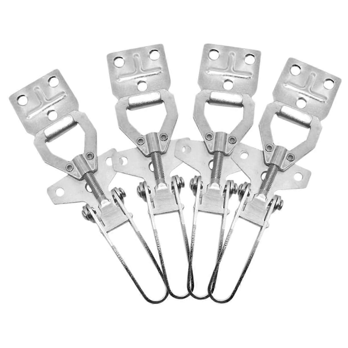 4Pcs Beehive Box Connectors with Durable Buckle Latch, Metal Beekeeping Hardware for Secure Assembly