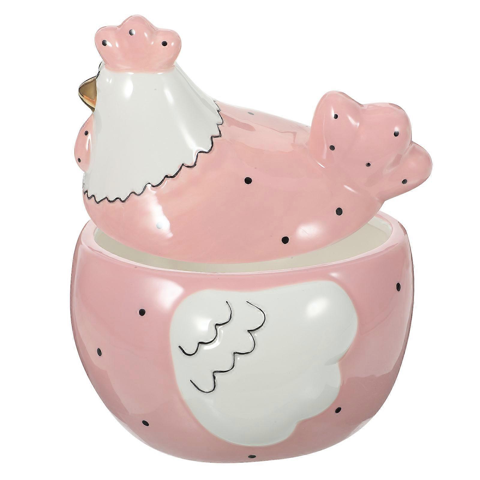 Ceramic Trinket Holder American Style Jewelry Box For Easter 1Pack