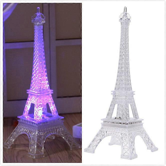 Mini Night Light Acrylic Eiffel Tower Night Light for Home Lighting