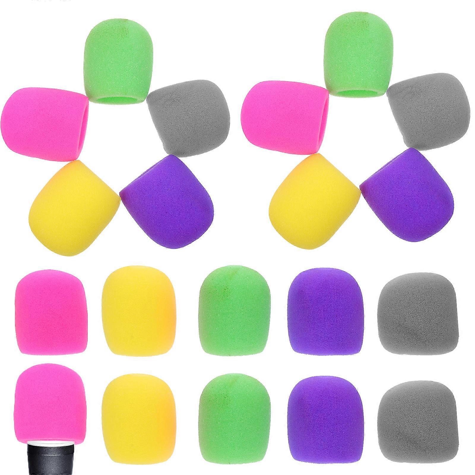 Mic Sponge Covers Durable Protective for Mic 20Pcs Assorted Colors