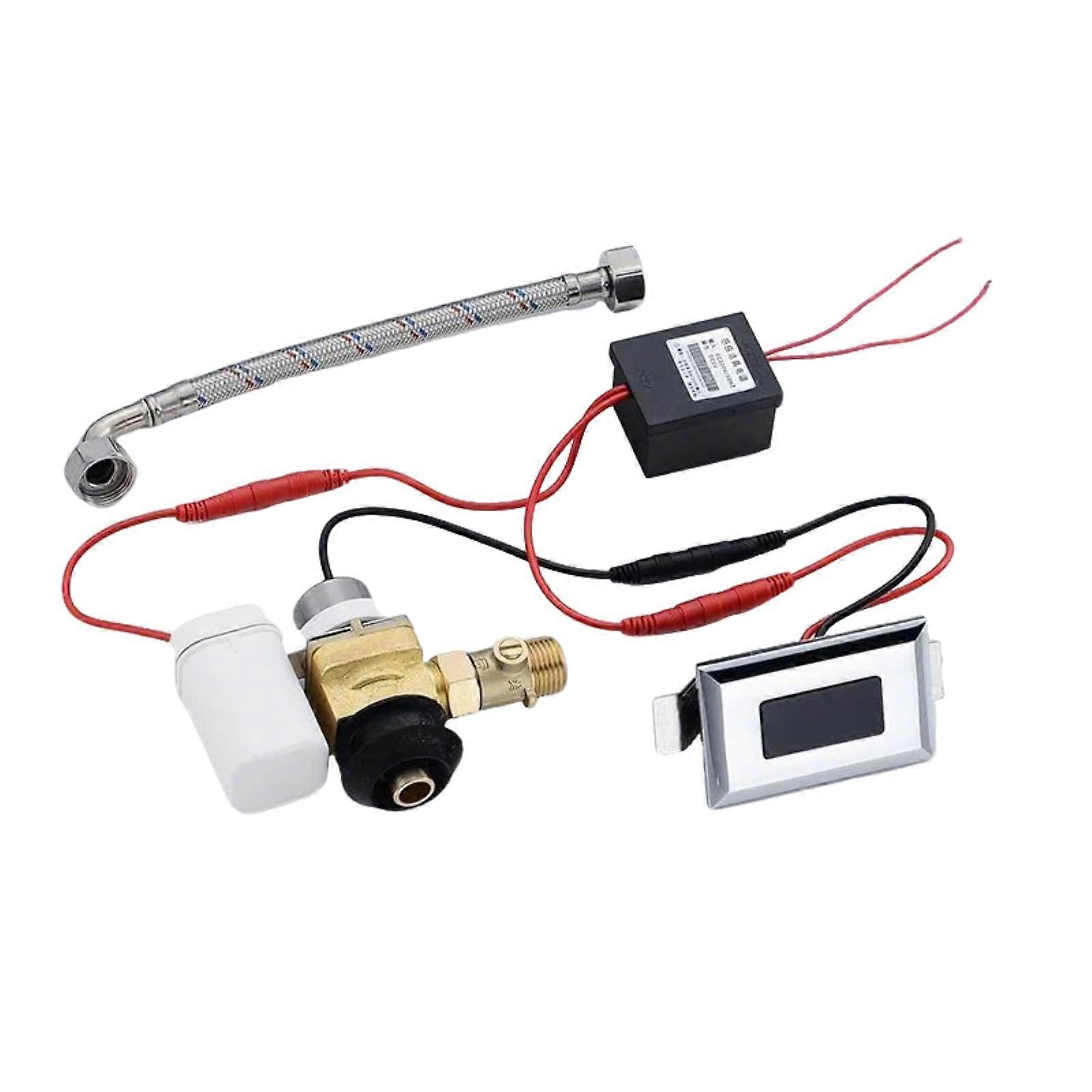 Touchless Urinal Flush Kit with Automatic Toilet Flush Sensor, Hygienic NoContact Design