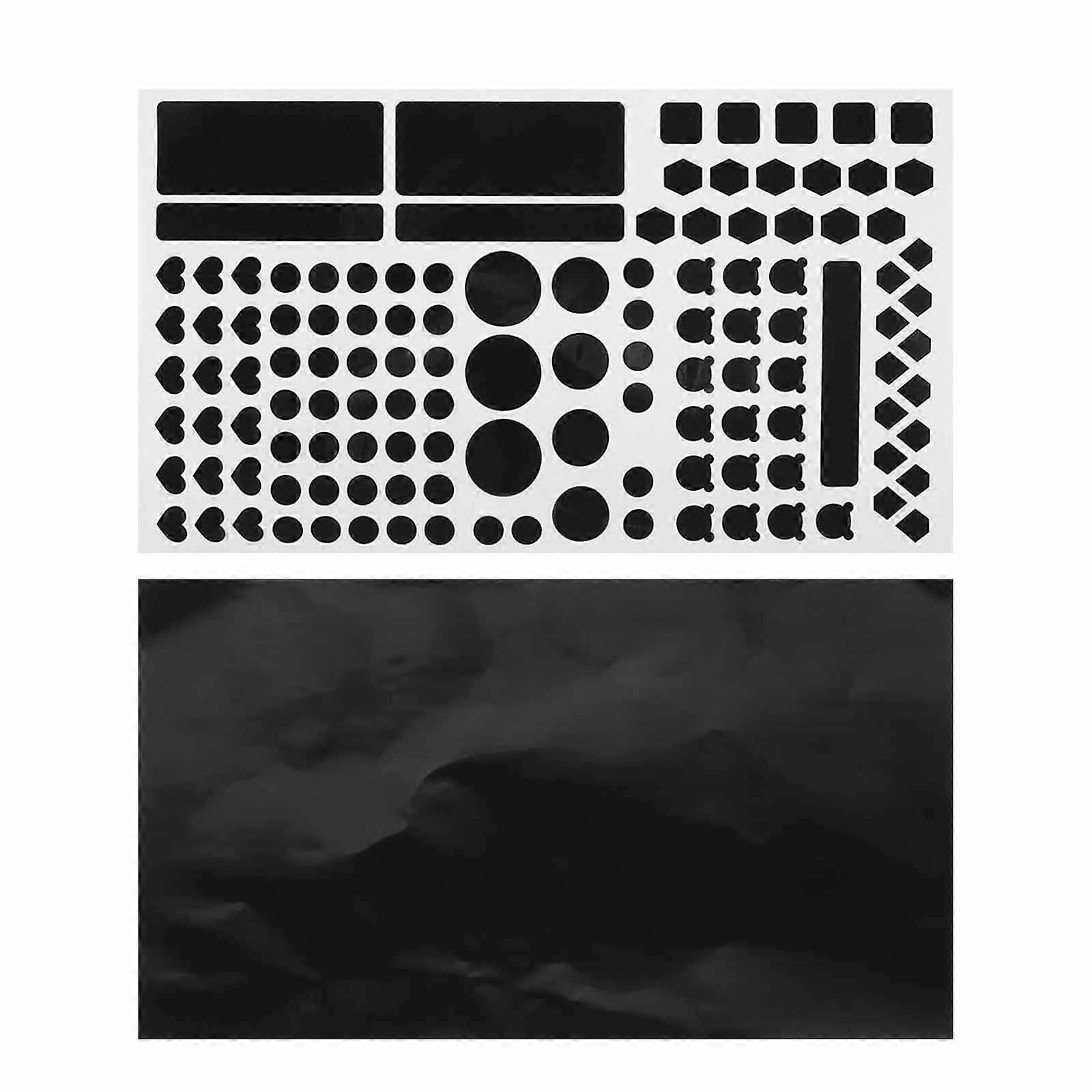 LED Light Blocking Stickers Paper Black for Home Use 2 Sheets Light Blocker