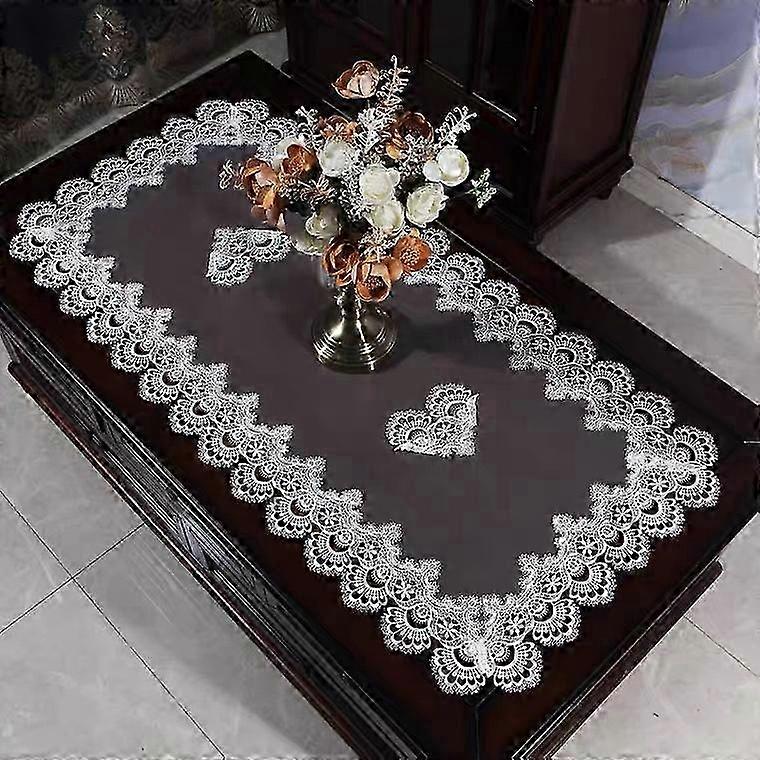2026 Elegant Rectangular Lace Tablecloth, Luxurious Design for Dining and Living Spaces