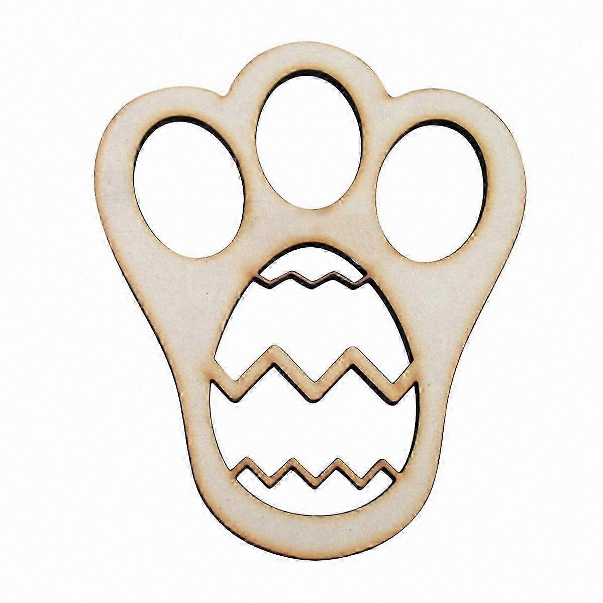 Easter Bunny Footprint Crystal Ornament Reusable Easter Decor