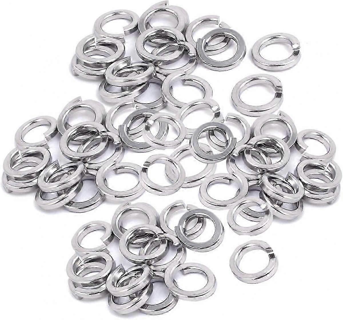 60 Pcs Spring Lock Washer, M8 Split Lock Washer Assortment 304 Stainless Steel