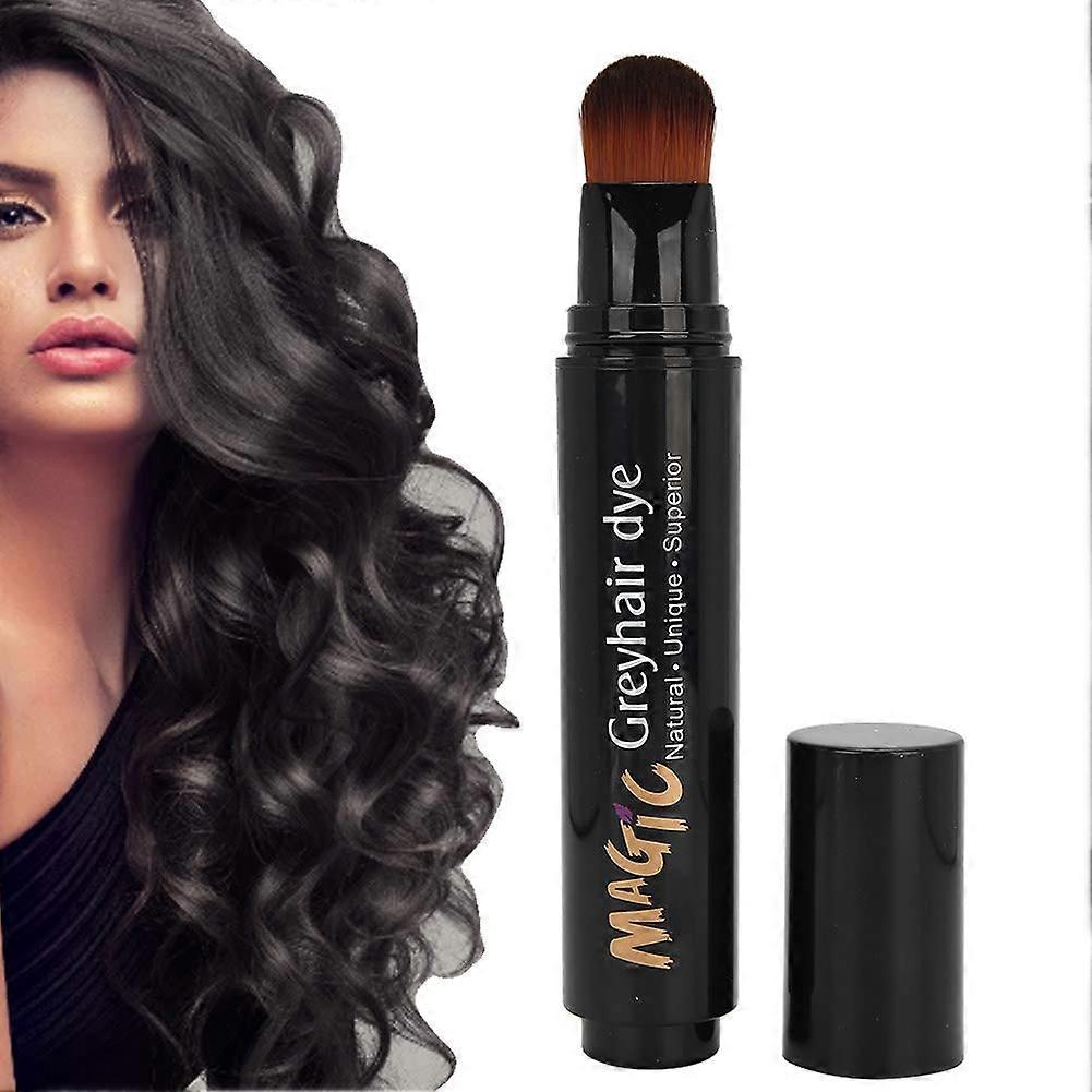 Hair Color Pen for Instant Gray Coverage, Black Root Touch Up Stick with Precise Application, 20ml
