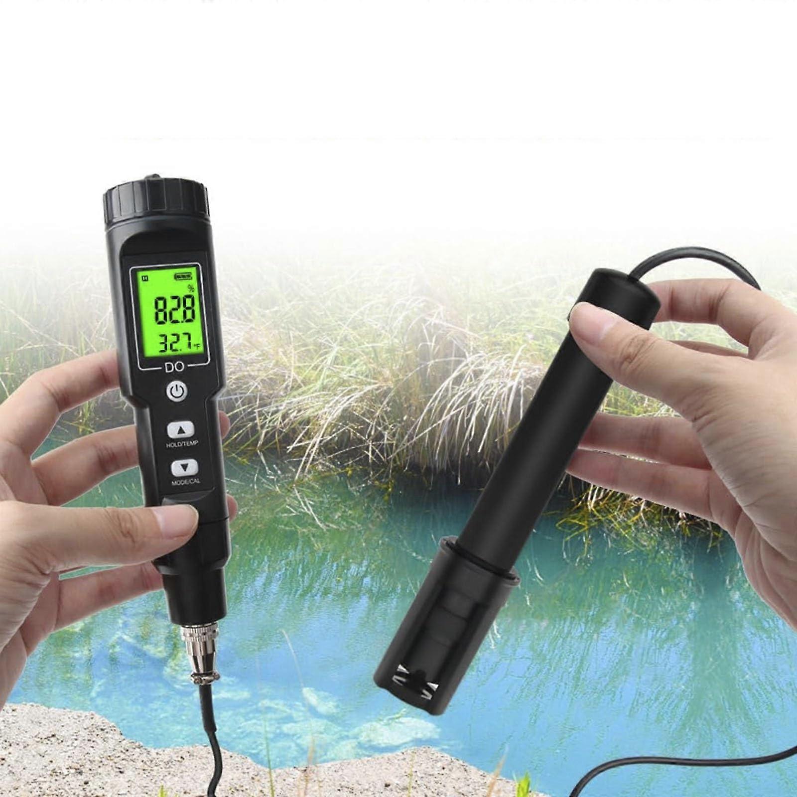 Dissolved Oxygen Meter and Tester with Automatic Temperature Compensation for Aquarium and Aquaculture