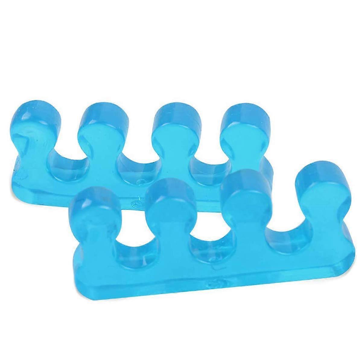 2 Pair Gel Toe Separators Bunion Corrector for Gentle Toe Alignment and Comfortable Elastic Fit