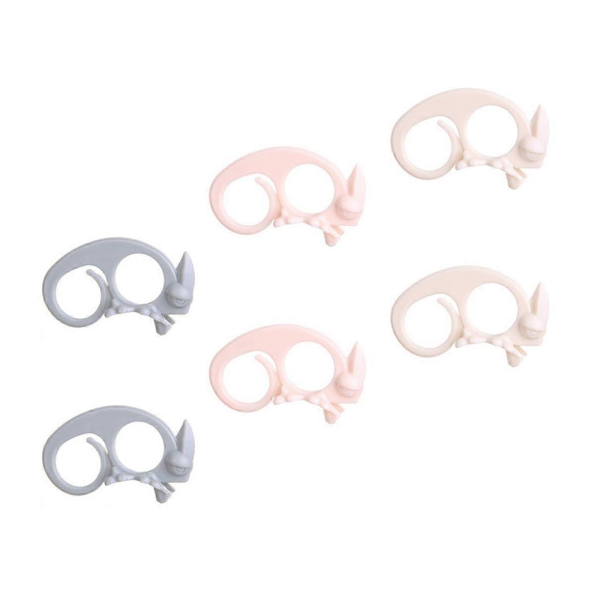 6Pcs Orange Peeler Tool Set with Ergonomic Comfortable Grip for Quick Citrus Peeling, ABS Material