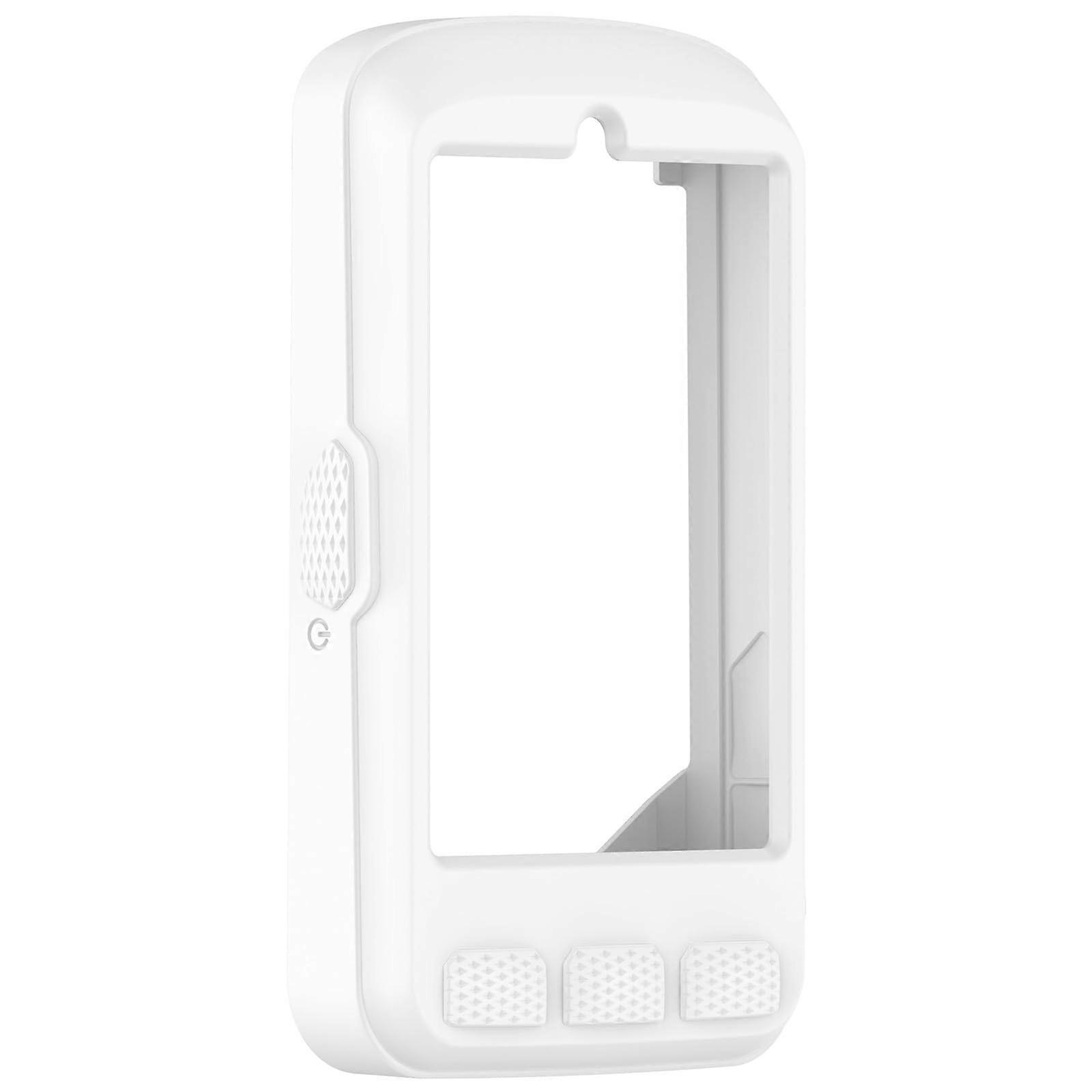 Shockproof Silicone Bike Computer Case for ELEMNT with WeatherResistant and Scratch Protection White
