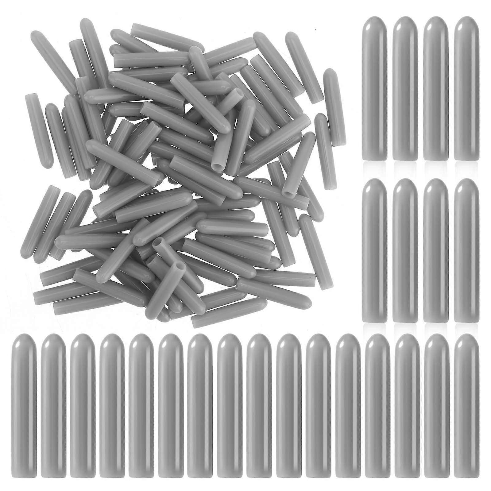 Dishwasher Rack Tine Caps 100PCS Gray PVC Rust and Scratch Protection Easy PushOn  Kit