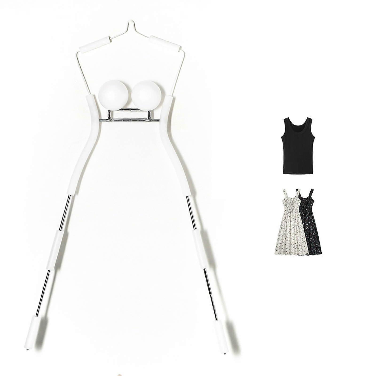 Clothing Display Hanger with Breast Padding, Invisible Mannequin Hanger, Adjustable Bendable Small Size