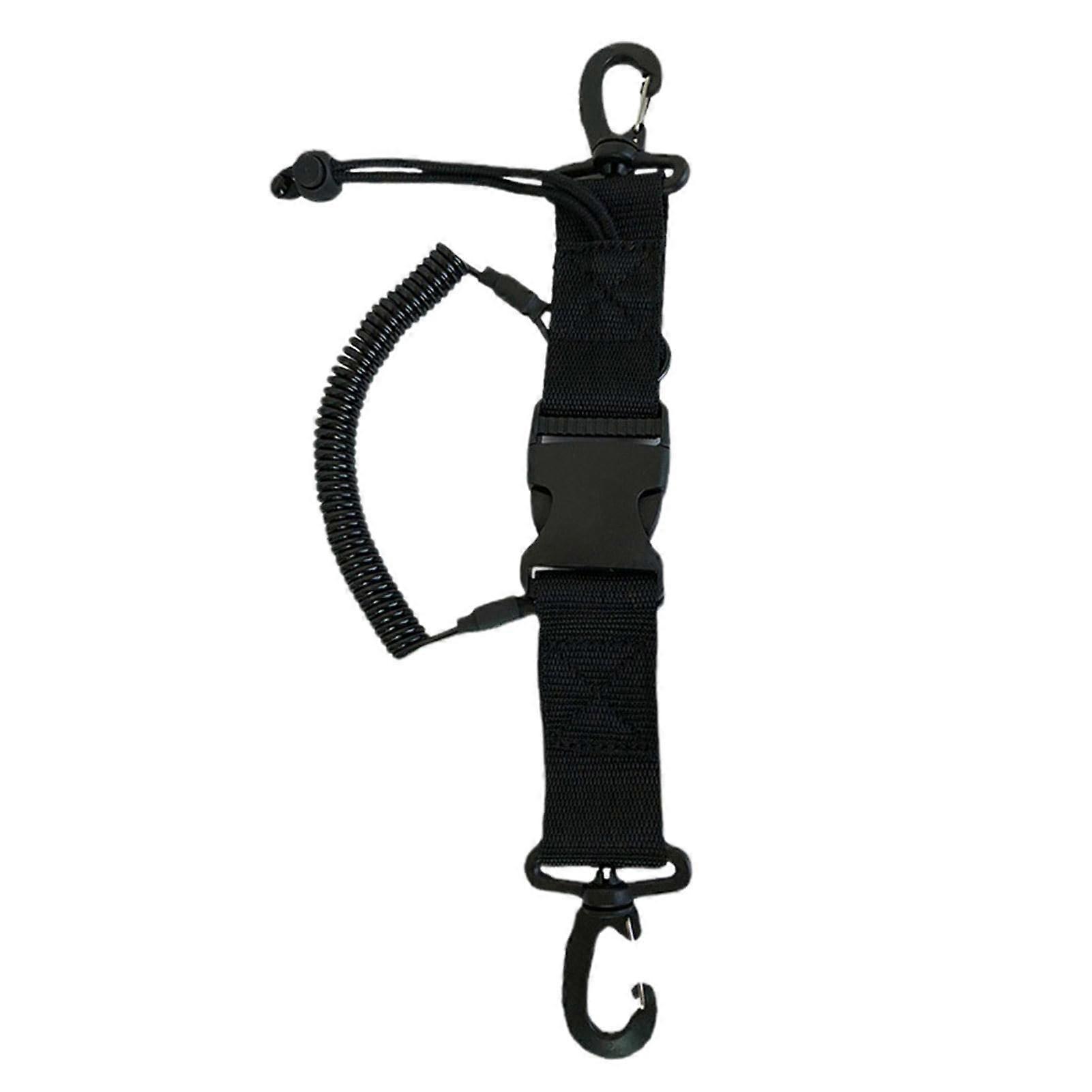 Scuba Diving Lanyard with Adjustable Spring Rope, Comfortable Hand Strap for Camera and Climbing