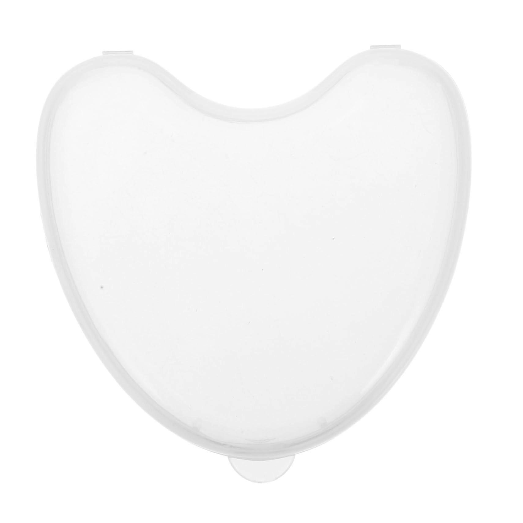 Heart Shaped Denture Case Compact Pocket Size MultiItem Organizer Lightweight Travel Box