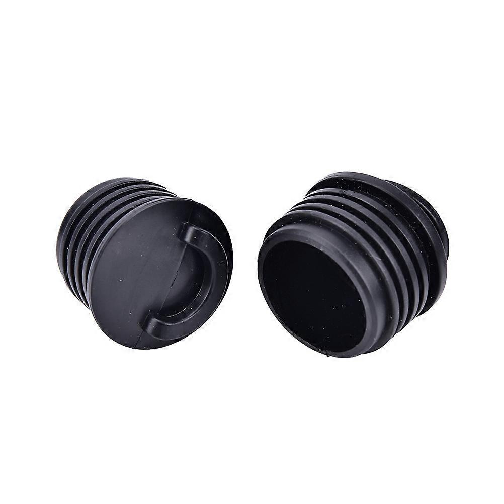 Boat Plug Kayak Drain Plug for Hull Drainage 2Pcs Black Accessories