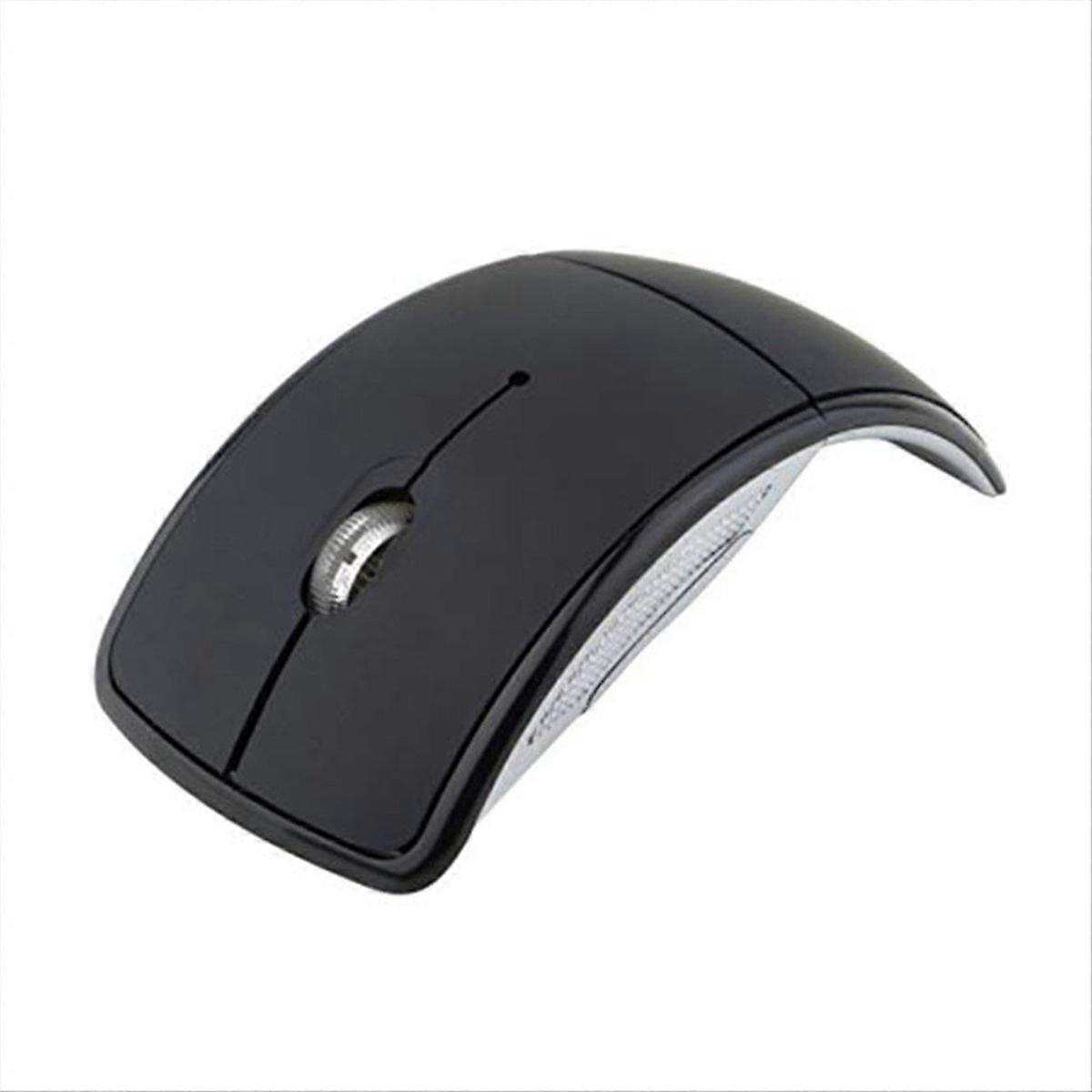 Arc 2.4G Wireless Folding Mouse Cordless Mice USB Foldable Black