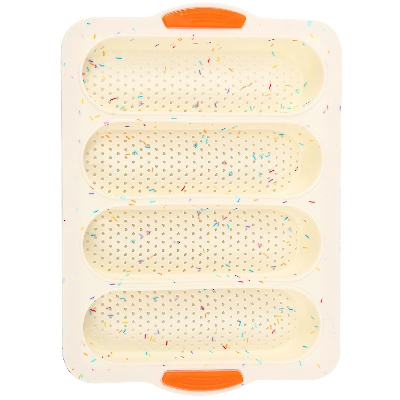 Silicone Baking Mold Bread Making Tool for Kitchen Use Beige Tray