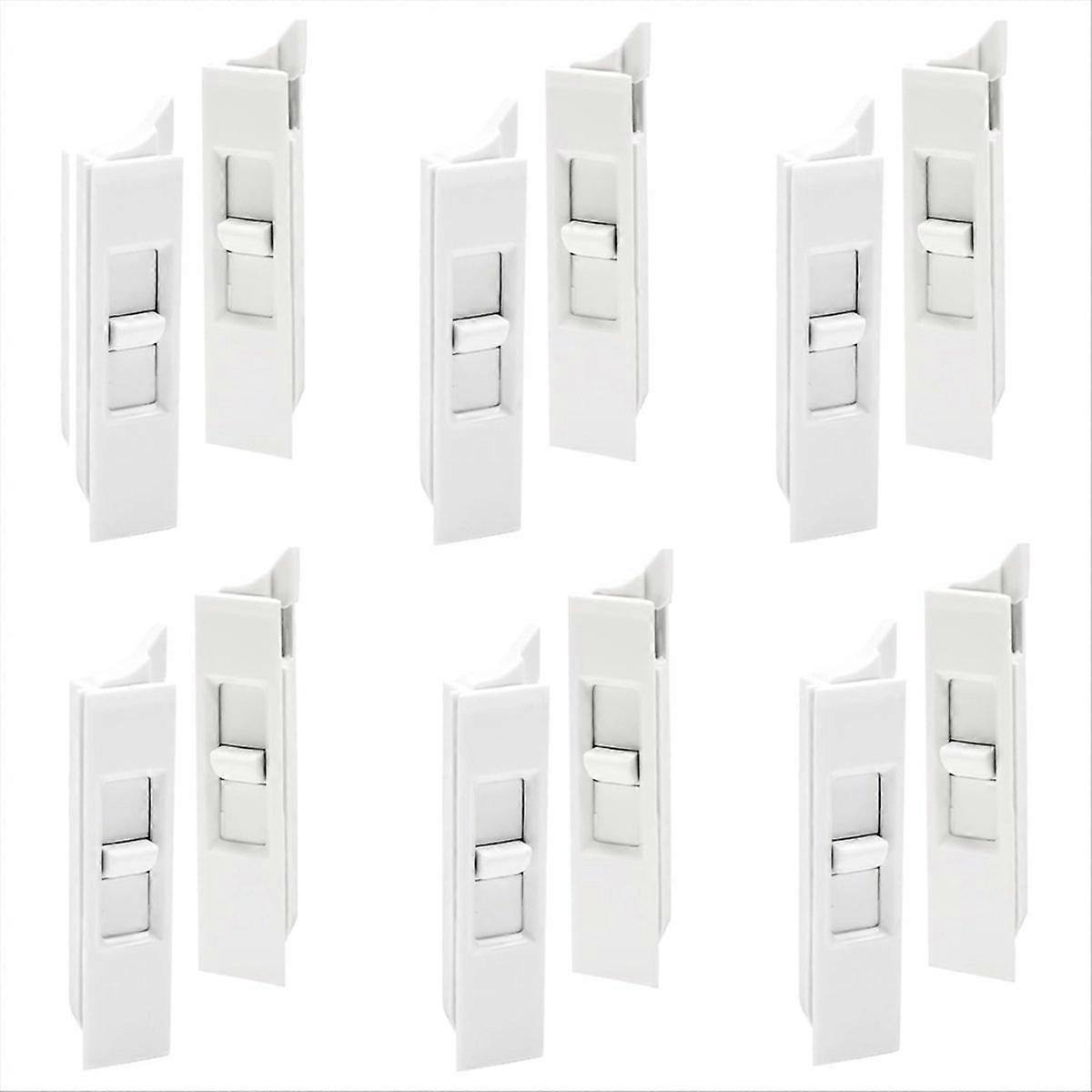 6Pairs Tilt Latch,Plastic Construction Window Tilt Latch Replacement