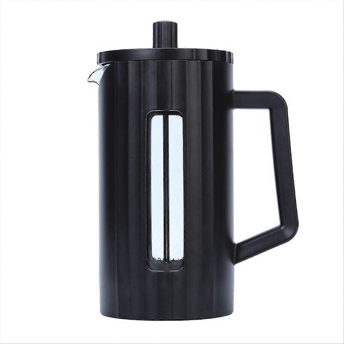 Cafetière à piston 1000Ml Verre Borosilicate Noir