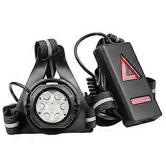 Éclairage nocturne pour vélo en extérieur, LED rouge de poitrine et d'avant, rechargeable par USB, étanche IPX4.