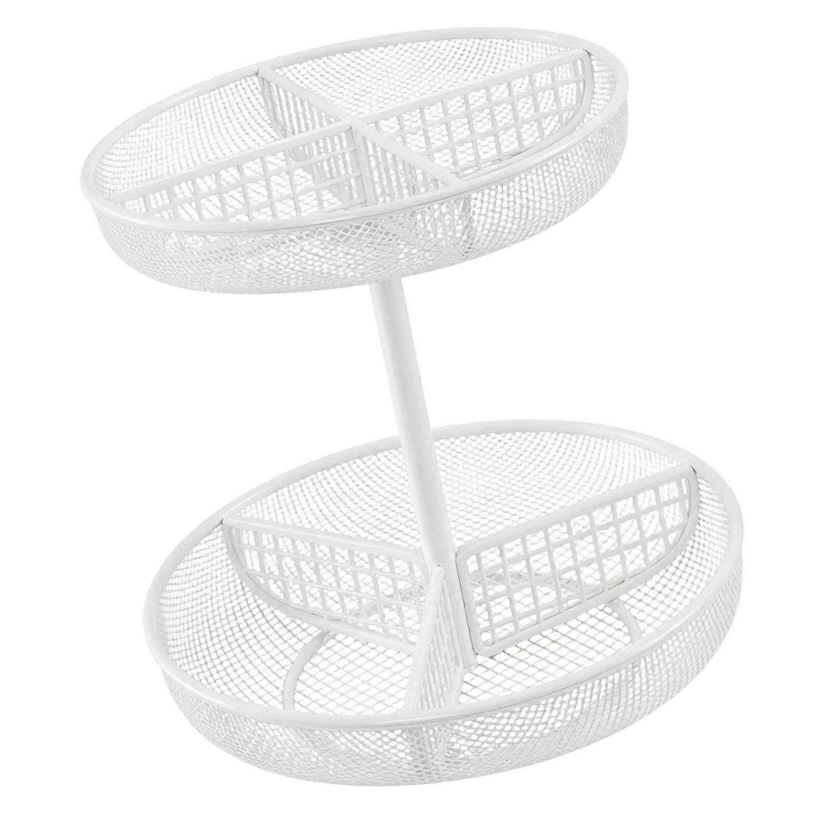 Premium 3 Layer Iron Fruit Holders Space Saving Fruit Holder Designed For Convenient Snacks Storage In Lounge  White