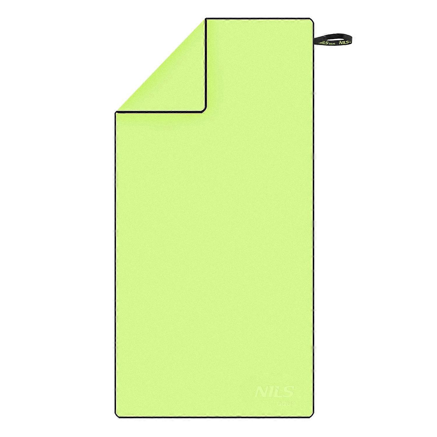 Green microfiber towel, 140x70 cm, Quick-drying