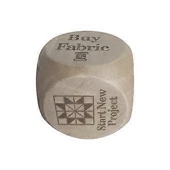 Quilter's Dice – Roll Your Next Creative Move! 6 Sided Handmade Wooden Quilter’s Decision Dice, Creative Sewing Decision Dices