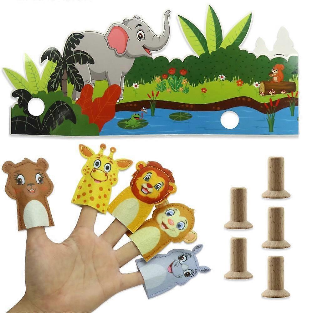 Forest Animal Finger Puppets Set