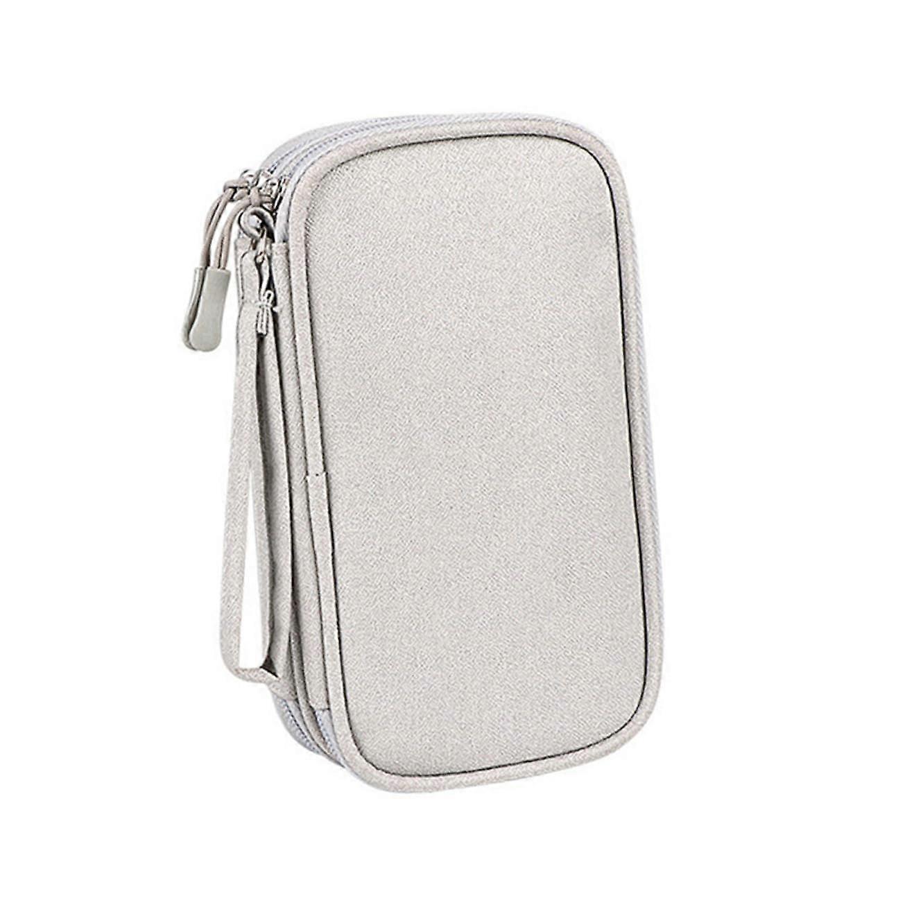Electronics Organizer Bag with MultiCompartment Design for Tangle Travel Cable Storage
