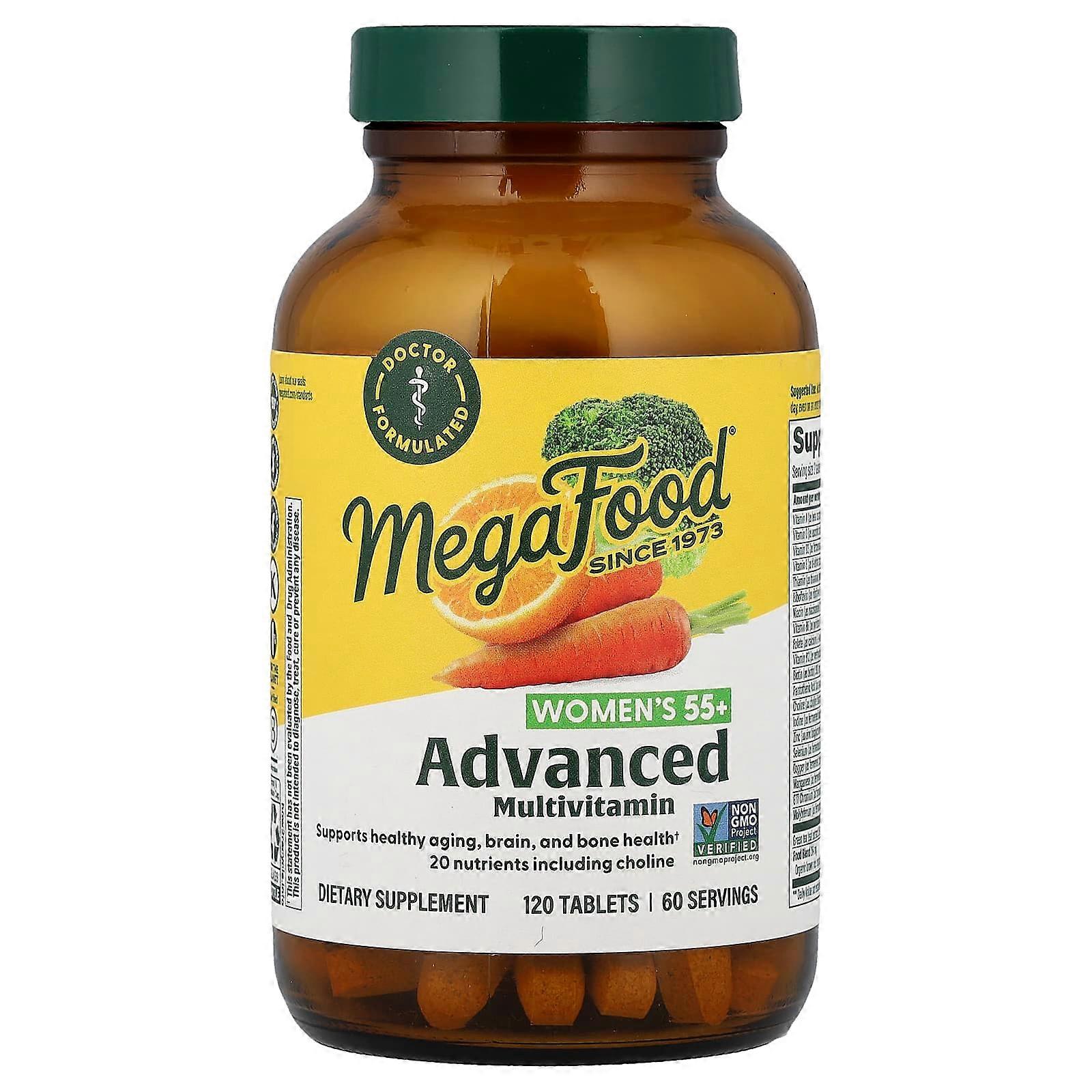 MegaFood, Multi for Women 55+, 120 Tablets