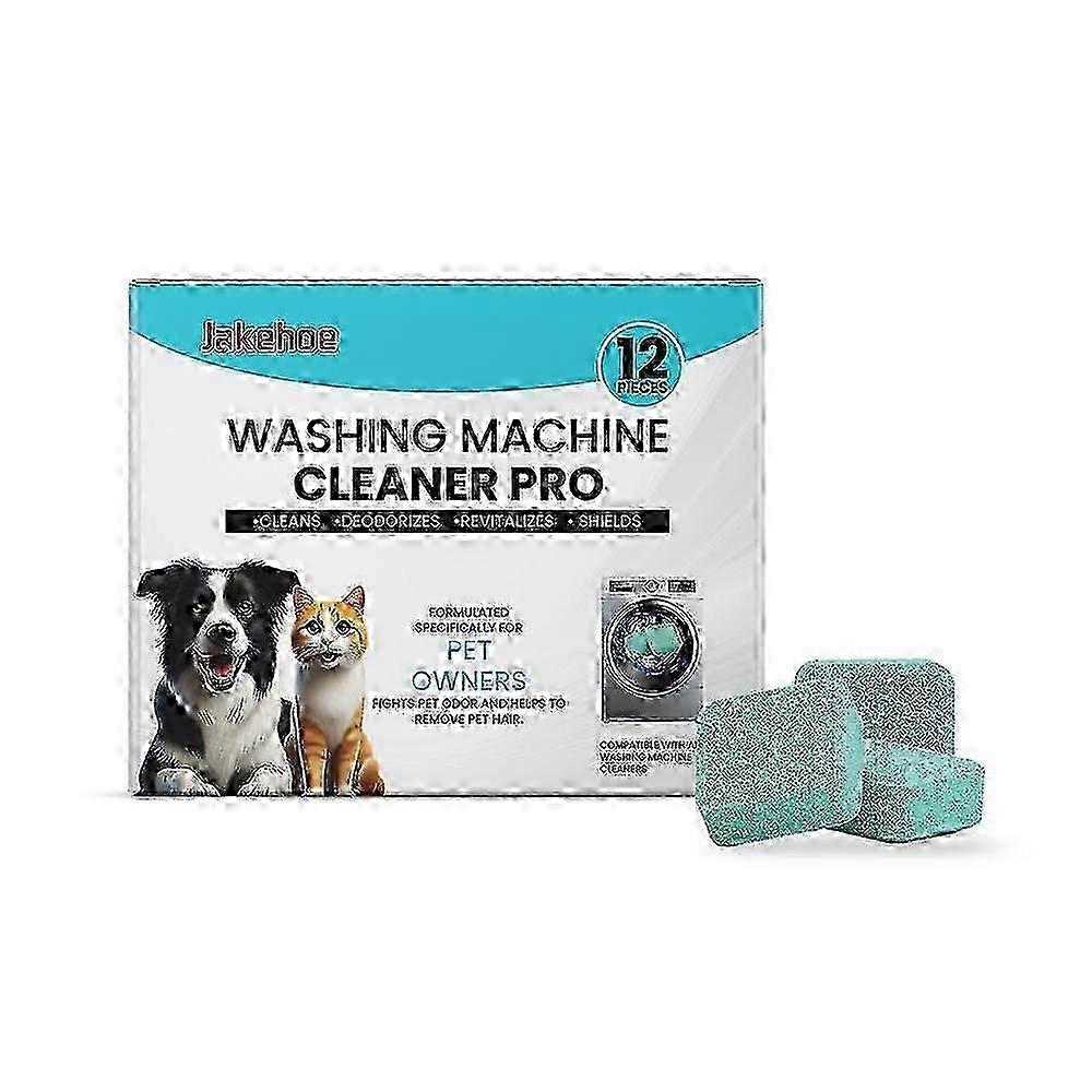 Deep Cleaning Tablets for Washing Machine - 12 Pack Premium Solution to Remove Odors & Scale