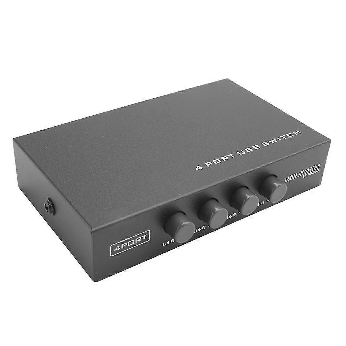 Newest Mini 4 Ports USB Printer Scanner Sharing Share Switch Splitter Box Hub