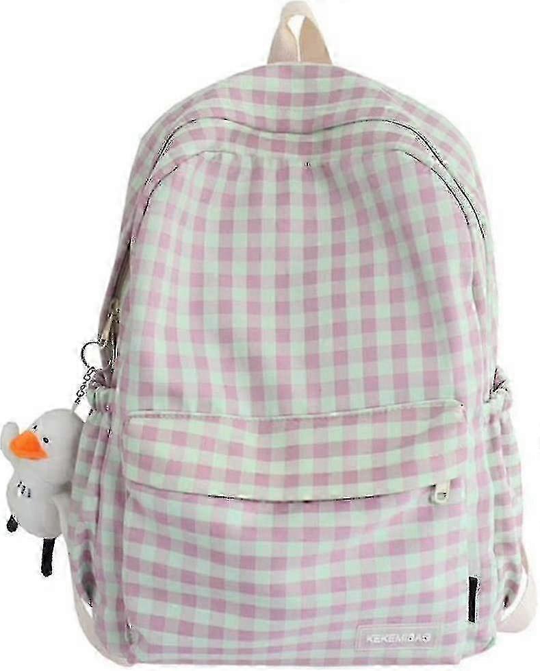 Backpack Lightweight Large Capacity School Supplies Daypack (pink)