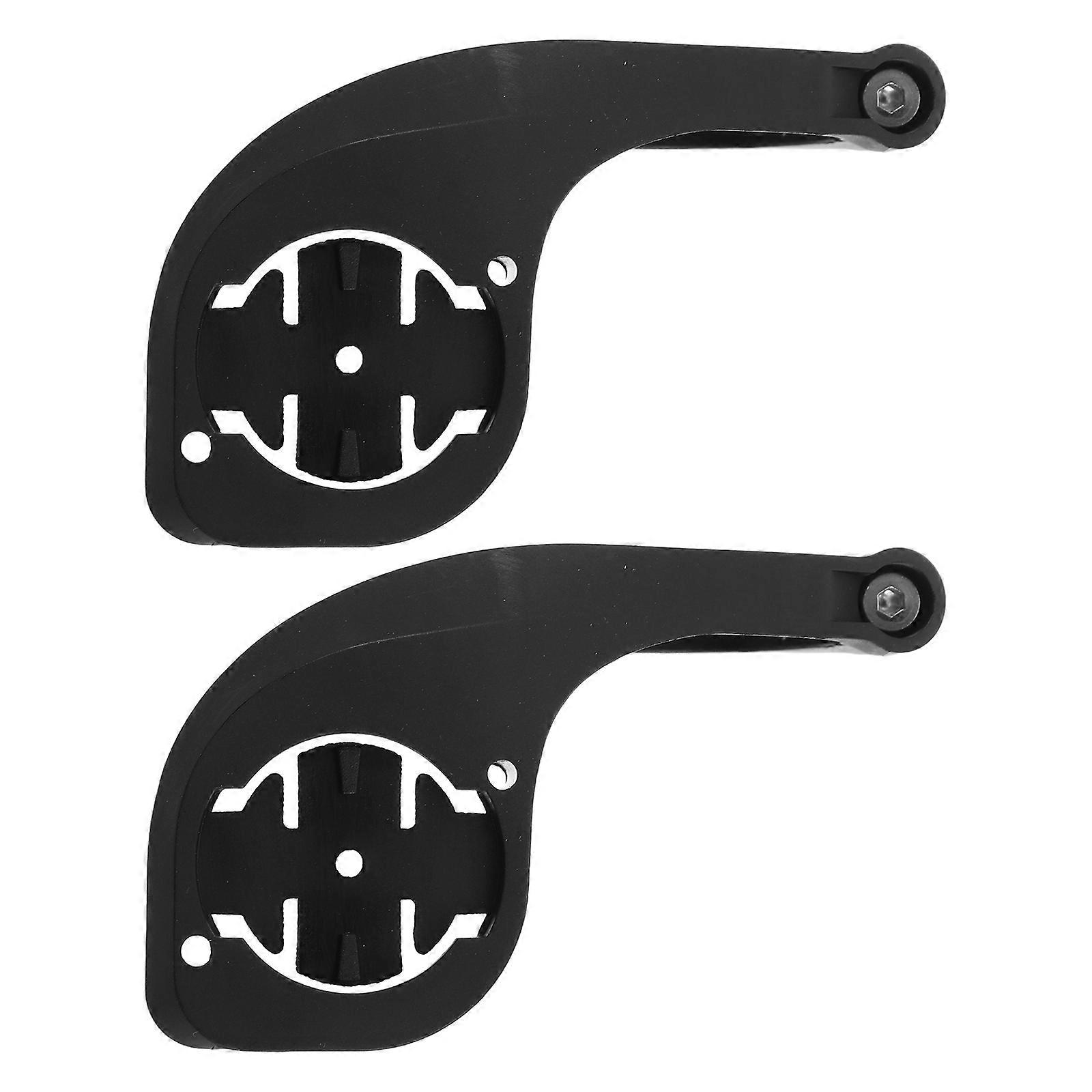 Bike Computer Extension Bracket for Stable Data Reading 2Pcs Lightweight Black