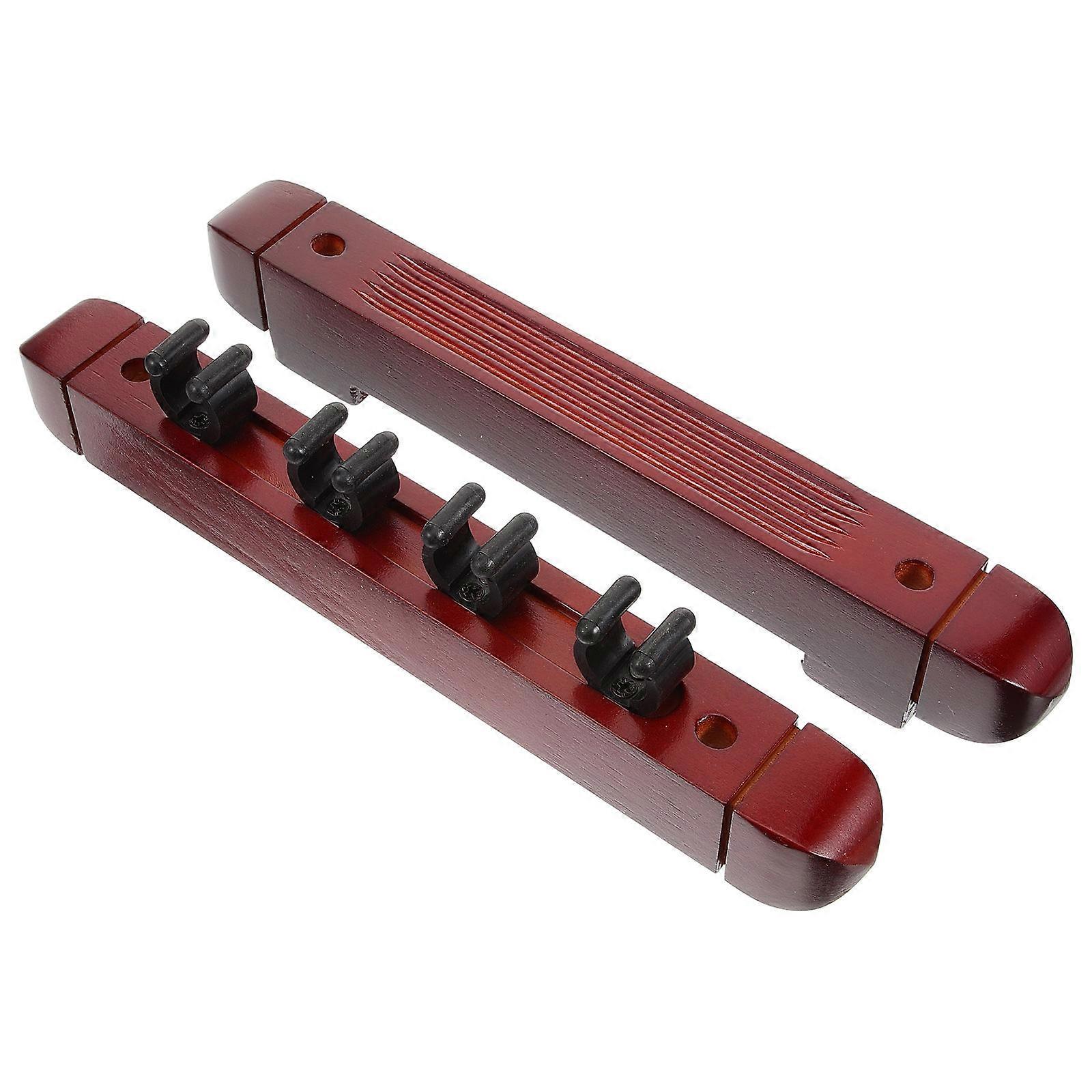 1 Satz Wandhalterung Queue Rack Multi-Slot Queue Rack Wooden Pool Stick Rack Billard Queue Halter
