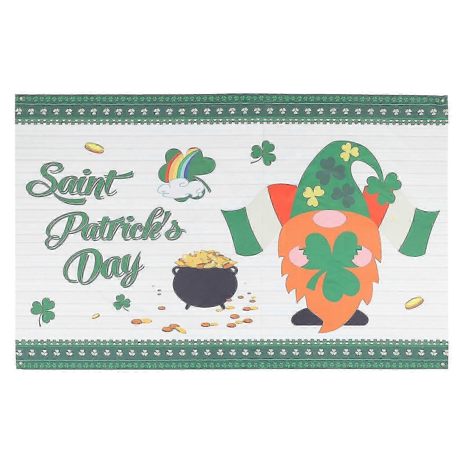 St. Patrick's Day Banner | Polyester Party Decorations, 2Pcs