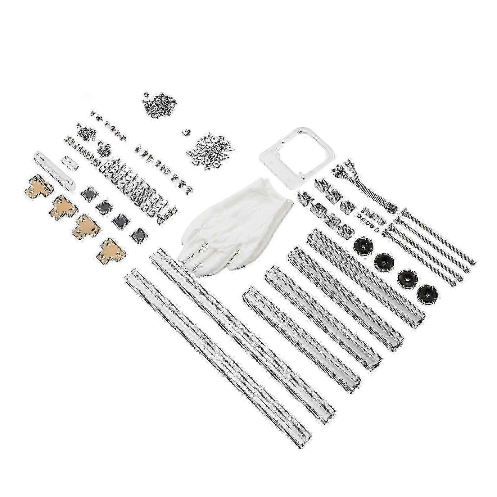 MATX Computer Open Case Bracket Excellent Heat Dissipation Aluminum DIY Bare Frame MATX Computer Case Silver
