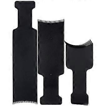 3pcs Longo flat top palette paleta pente expande placa de destaque de coloração de cabelo