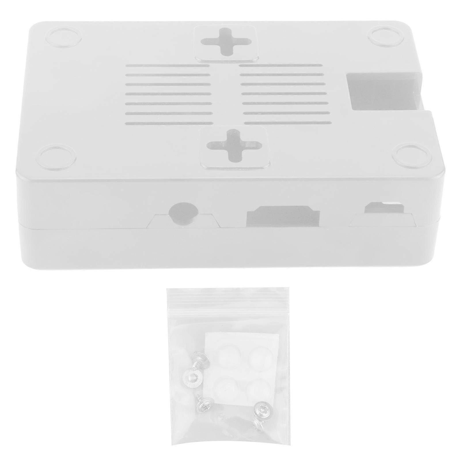 Carcasa protectora ABS, componente accesorio compatible con Raspberry Pi 3B 3B+ (Blanco)