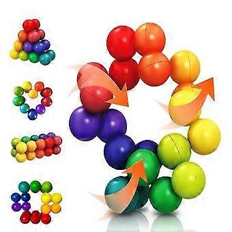 Educational Rainbow Ball - Sensory Toy for Kids, 20 Colorful Balls for Focus, Creativity & Safe Play, Ages 3+